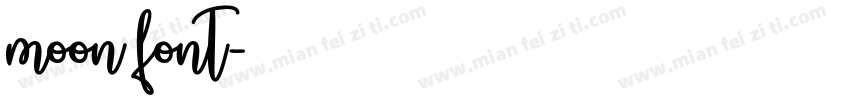 moon font字体转换